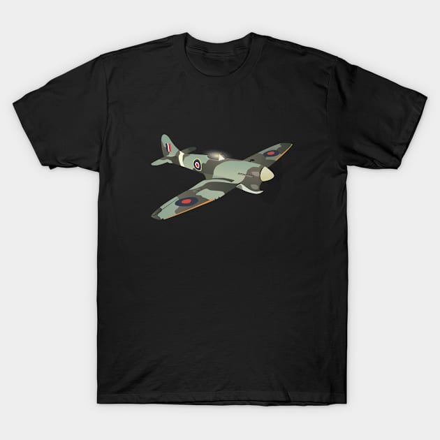 Hawker Tempest British WW2 Airplane T-Shirt by NorseTech